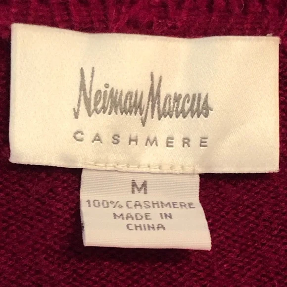 NEIMAN MARCUS sM cashmere cropped ruffle cardigan Rich magenta w/peplum hem - Picture 4 of 5